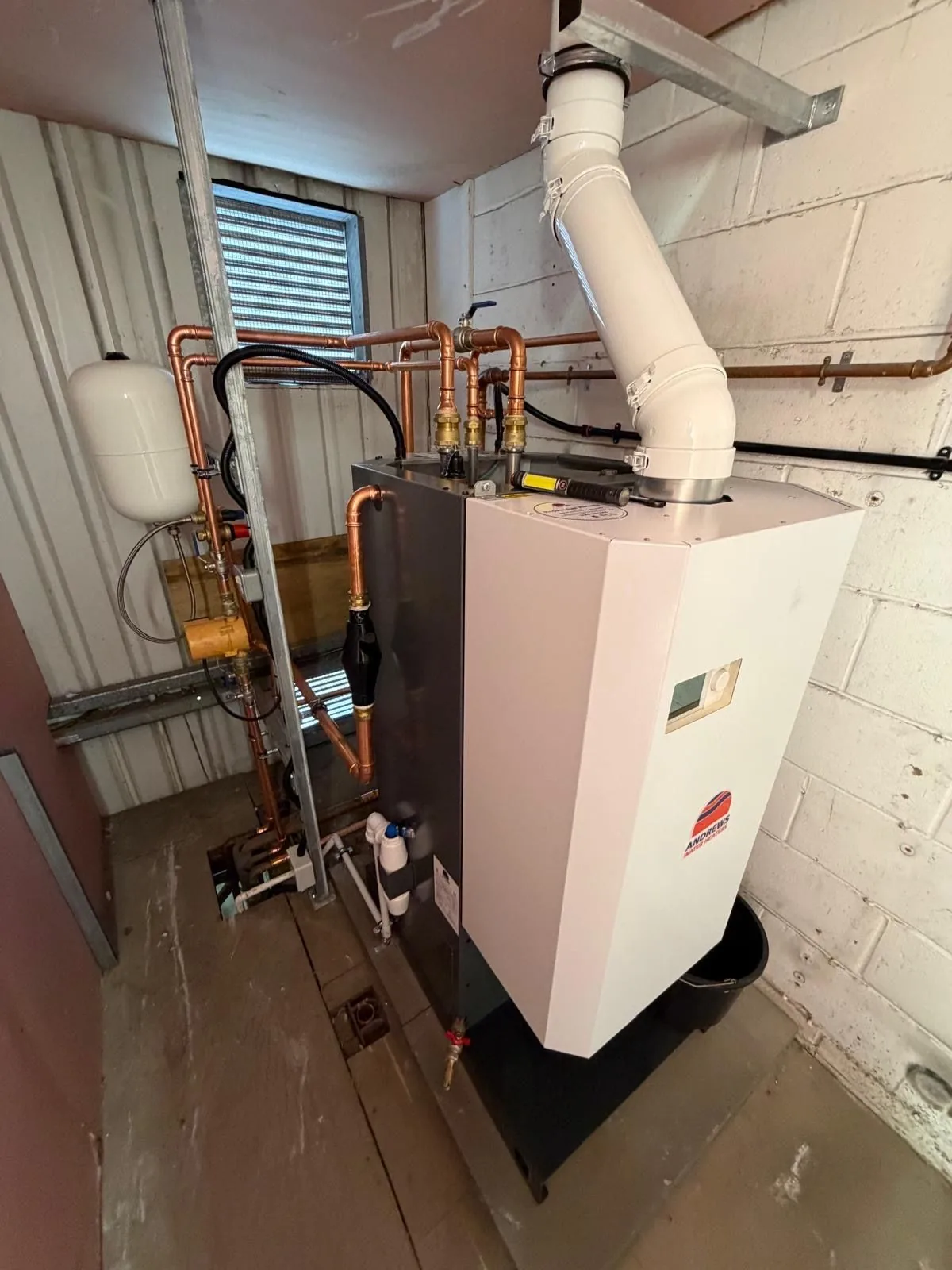 New Andrews MAXXFLO commercial water heater installed by Sensible Building Services at Scottish Opera in Glasgow