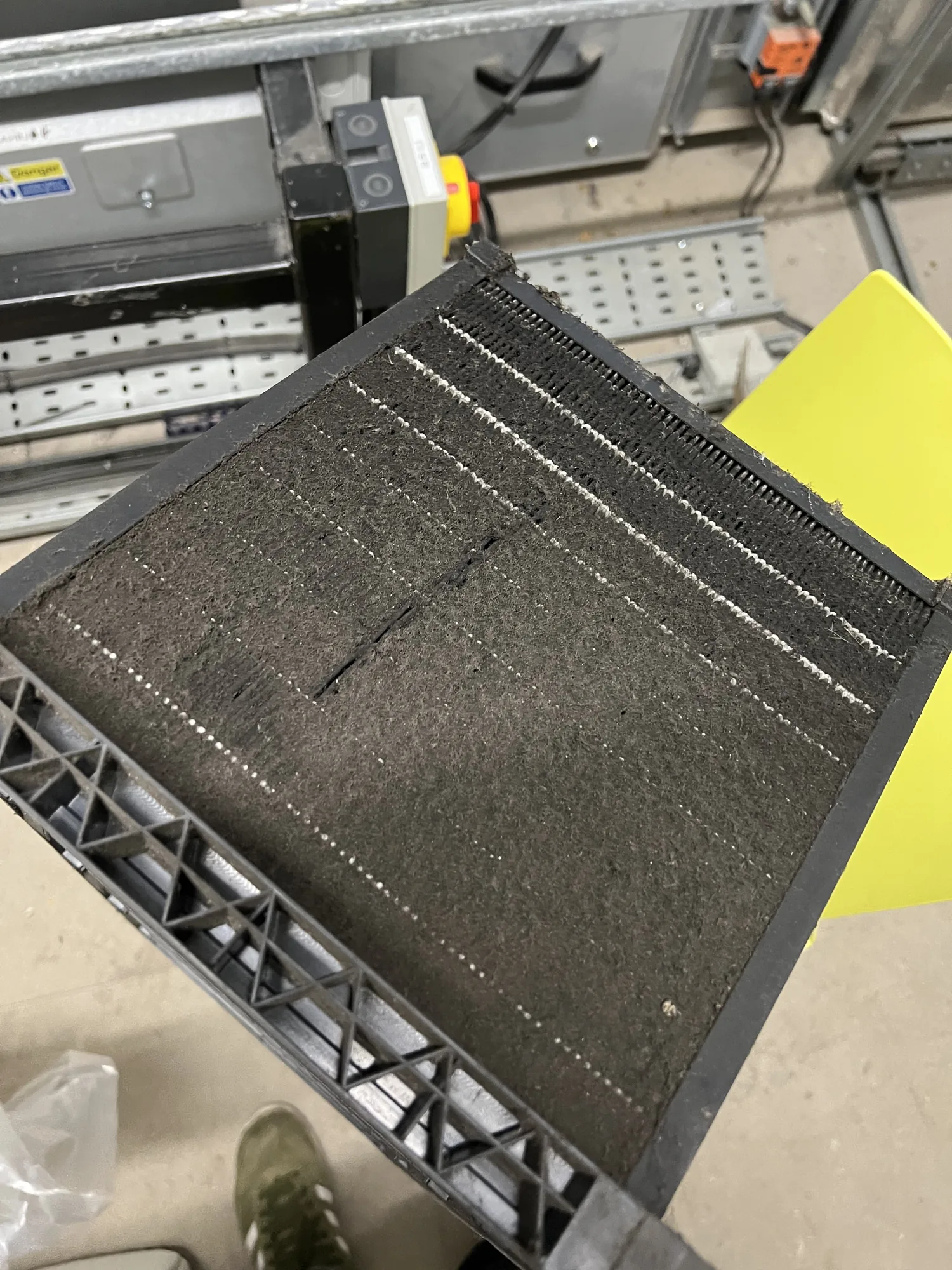Air handling unit filter panel